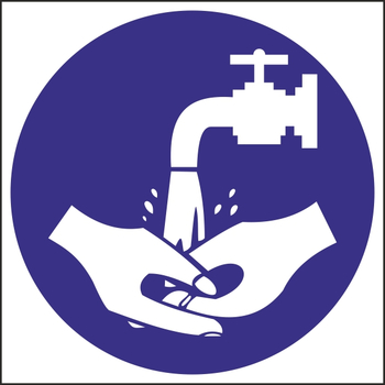M17 мыть руки (пленка, 200х200 мм) - Знаки безопасности - Вспомогательные таблички - Магазин охраны труда ИЗО Стиль